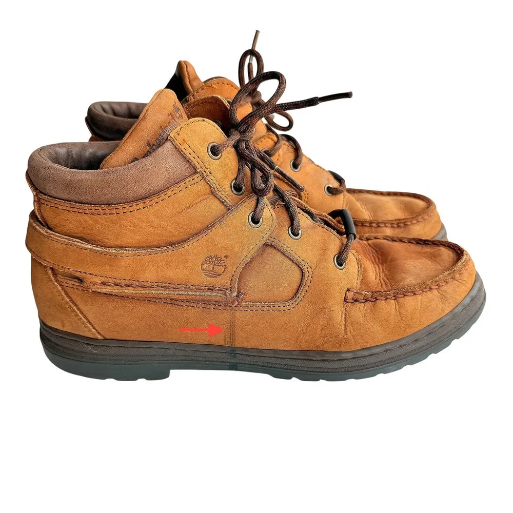 Timberland Women's Boots Brown Waterproof GoreTex‎ Leather Vintage Size 9.5M